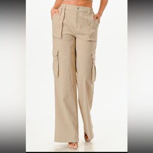 Women's Tan Cargo Pants